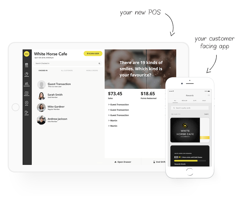 All-in-one POS customer app
