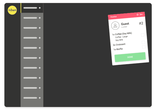 Digital order display screen